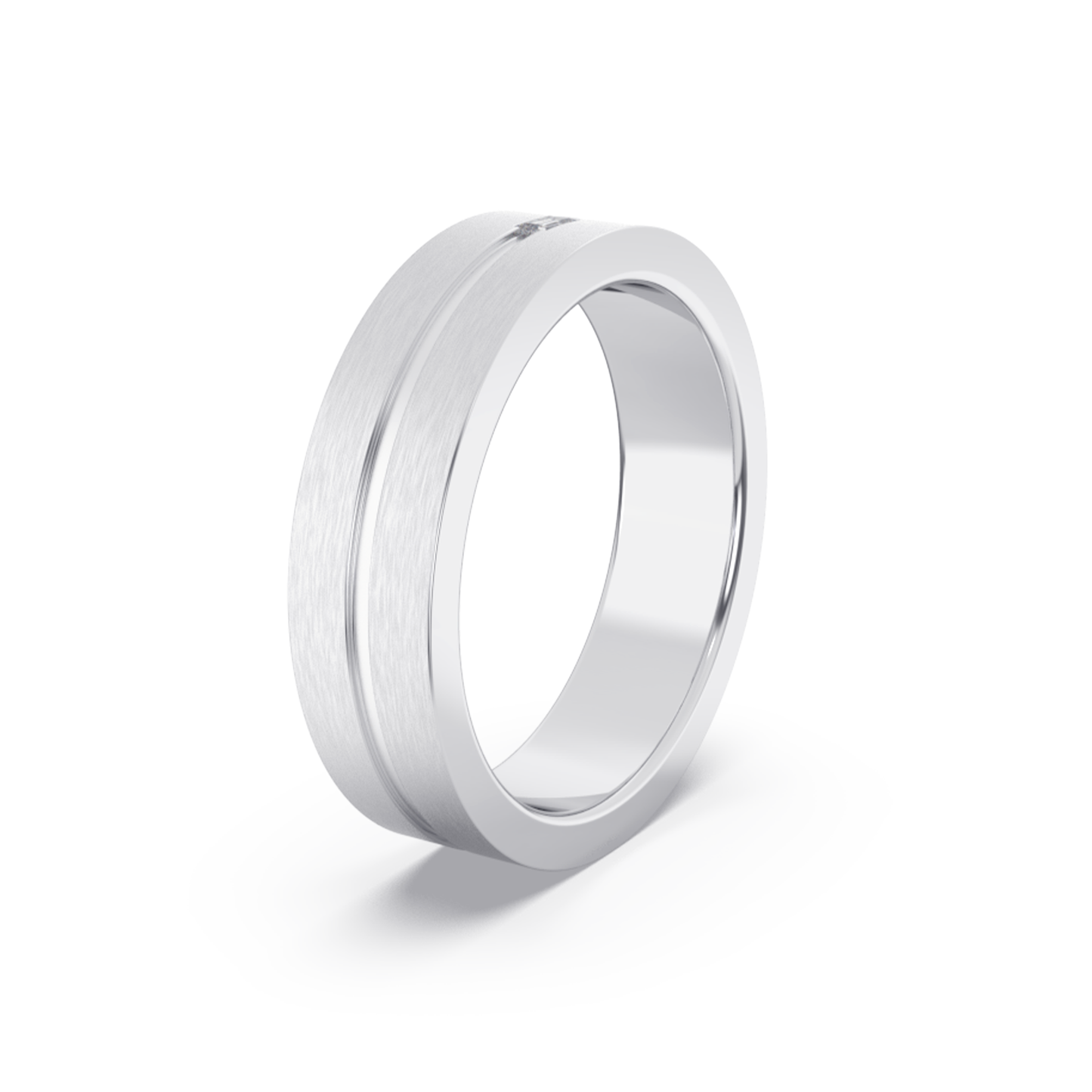 Creux Diamond 5.5 mm Wedding Ring