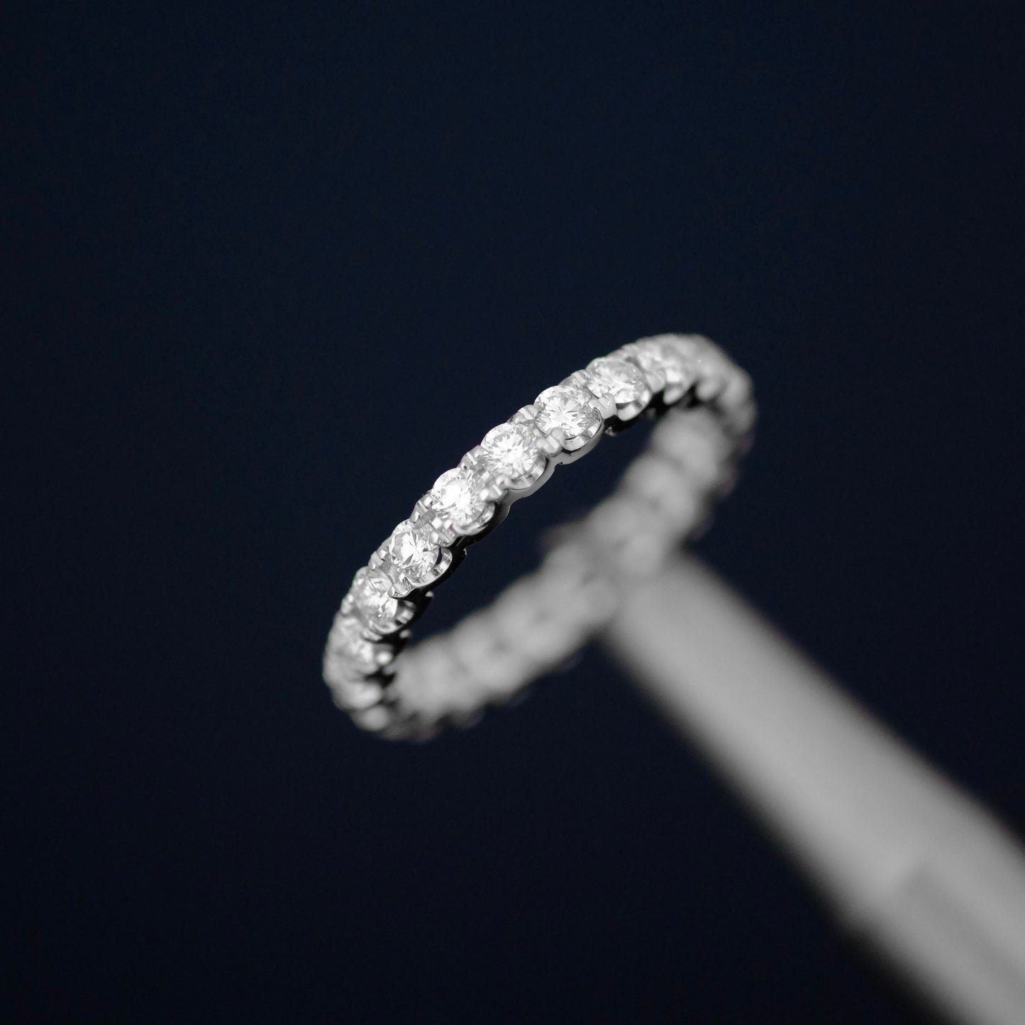 Round Diamond Full Eternity Band