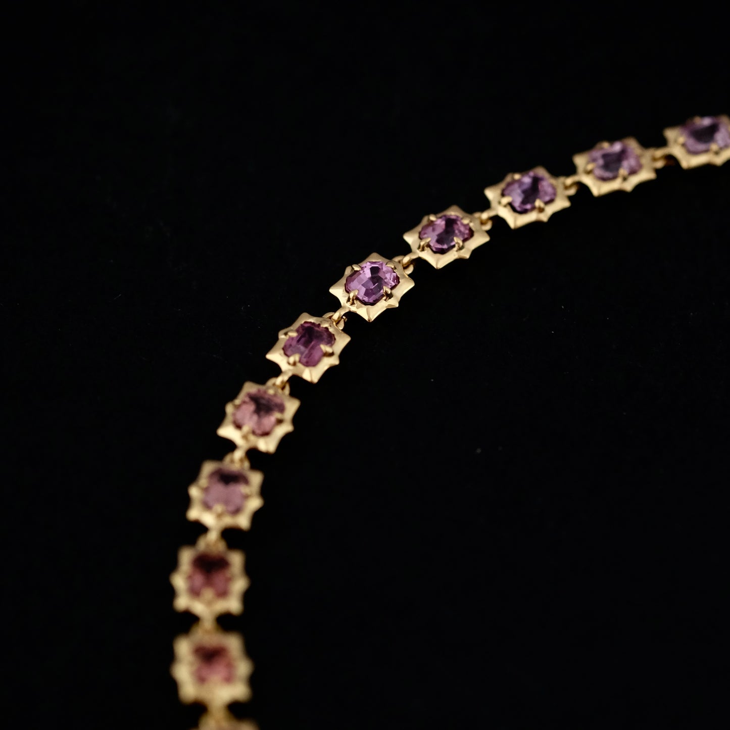 Multicolor Spinel Bracelet in 18k Yellow Gold