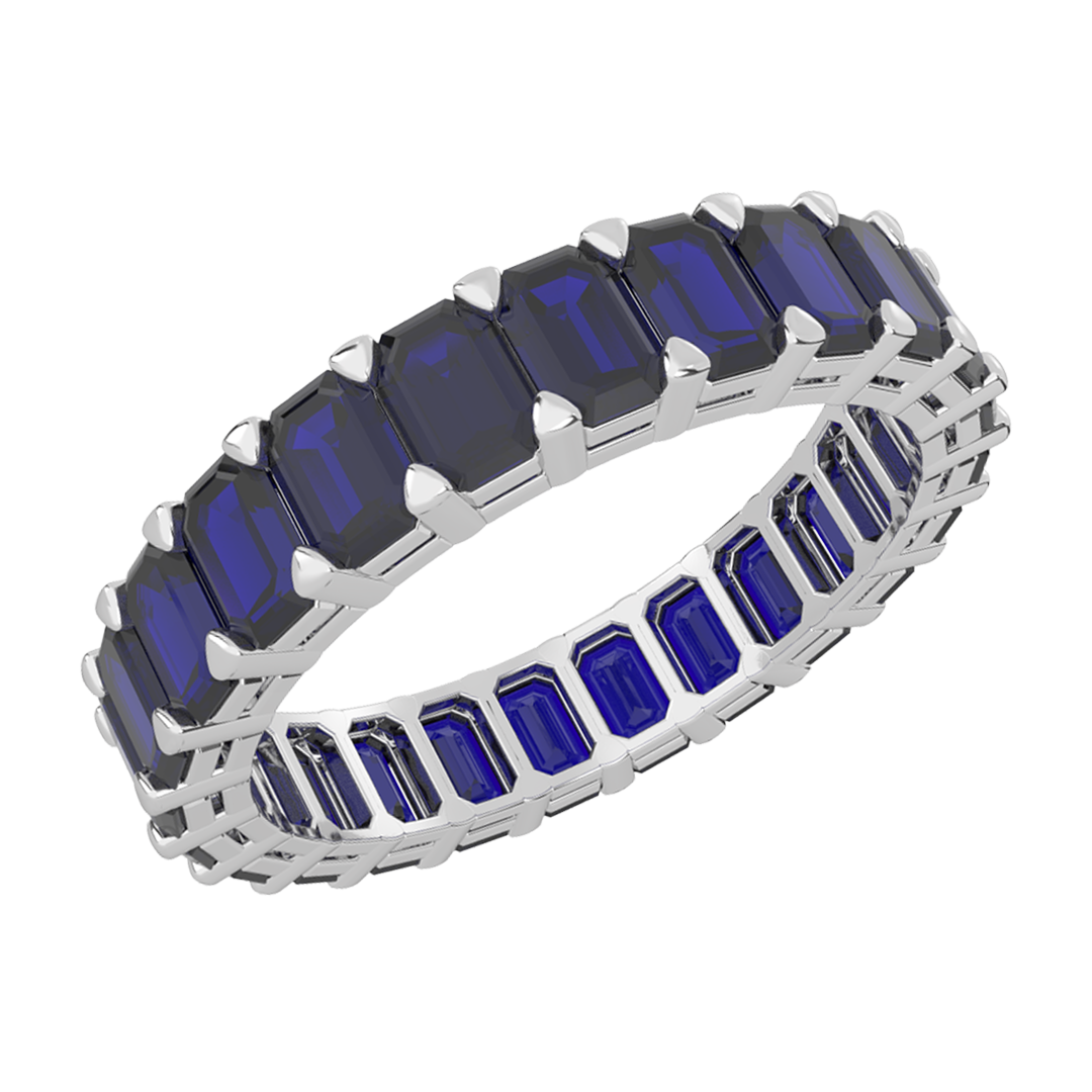 Blue Sapphire Eternity Ring