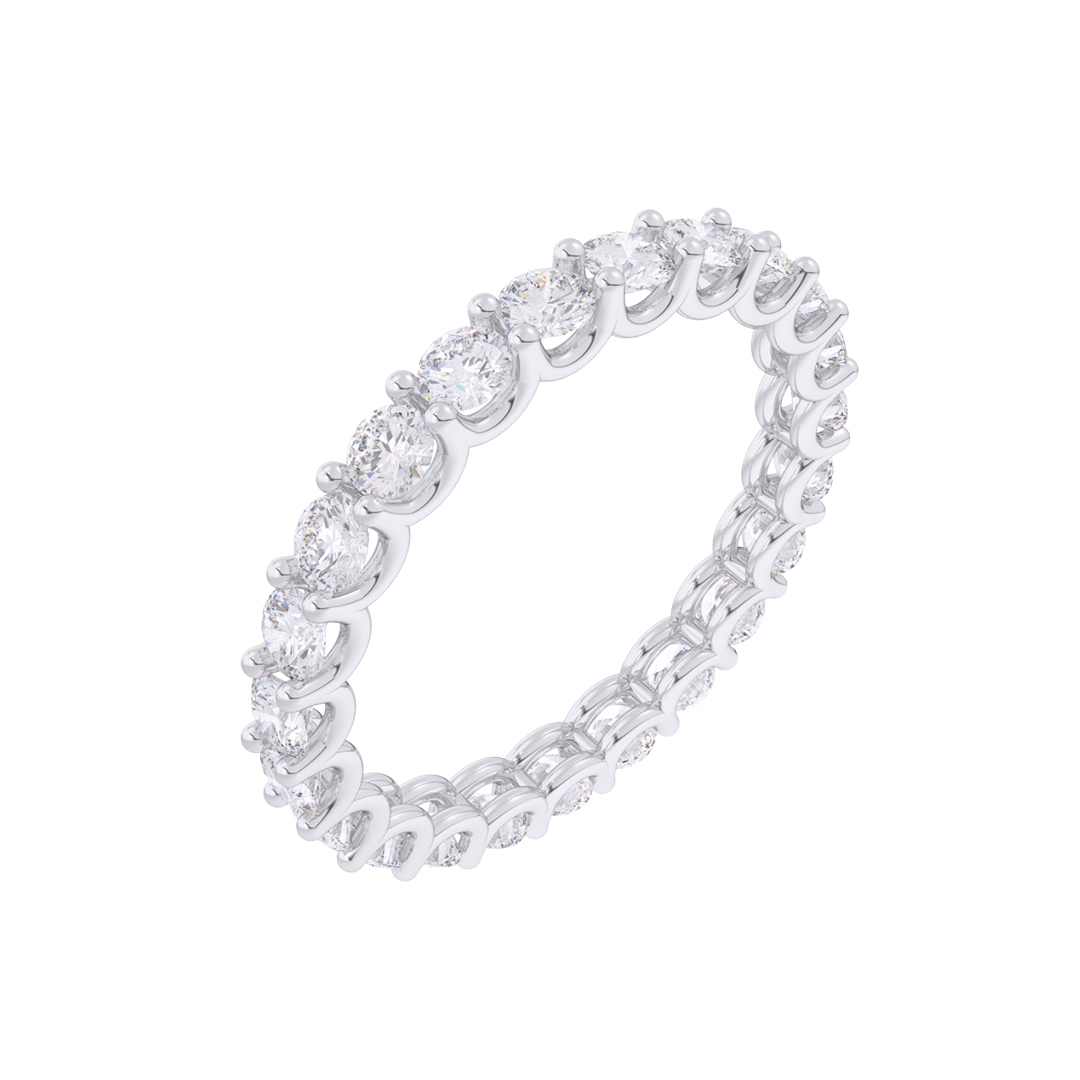 Round Diamond Full Eternity Band