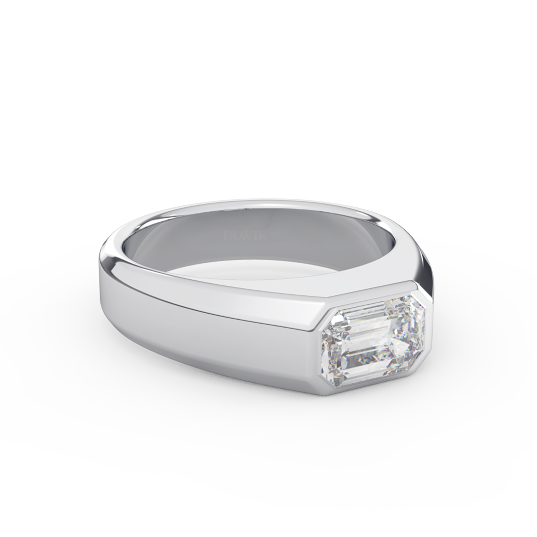 Bezel Set Diamond Ring