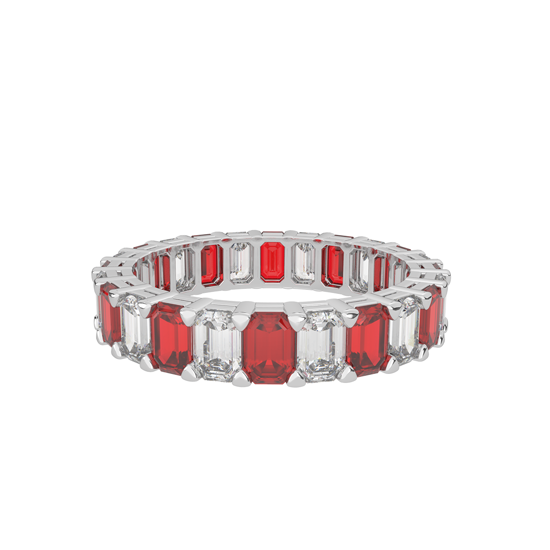 Ruby & Diamond Eternity Ring