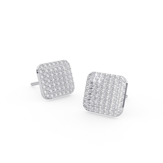 Pavé Cluster Earrings