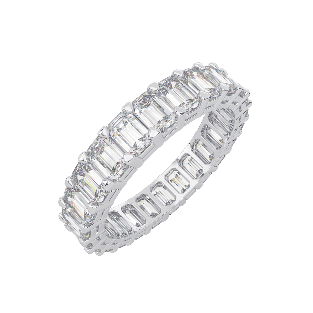 Emerald Cut Diamond Eternity Band