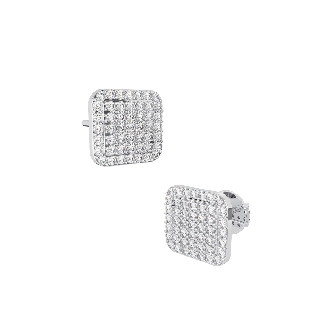 Pavé Cluster Earrings