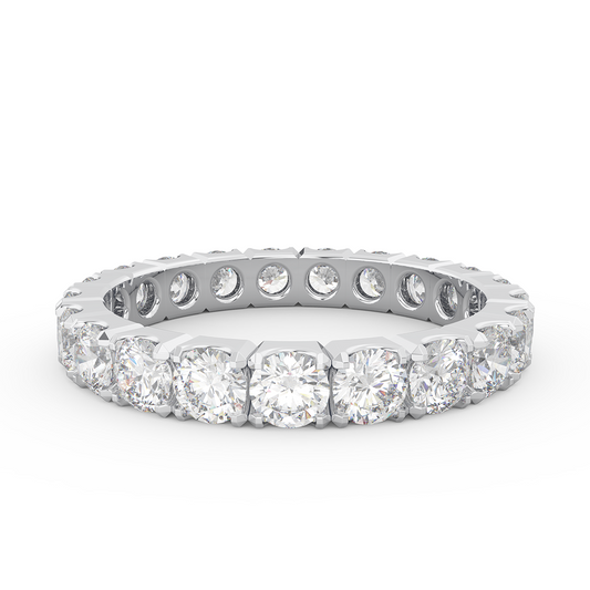 French Pavé Diamond Eternity Ring