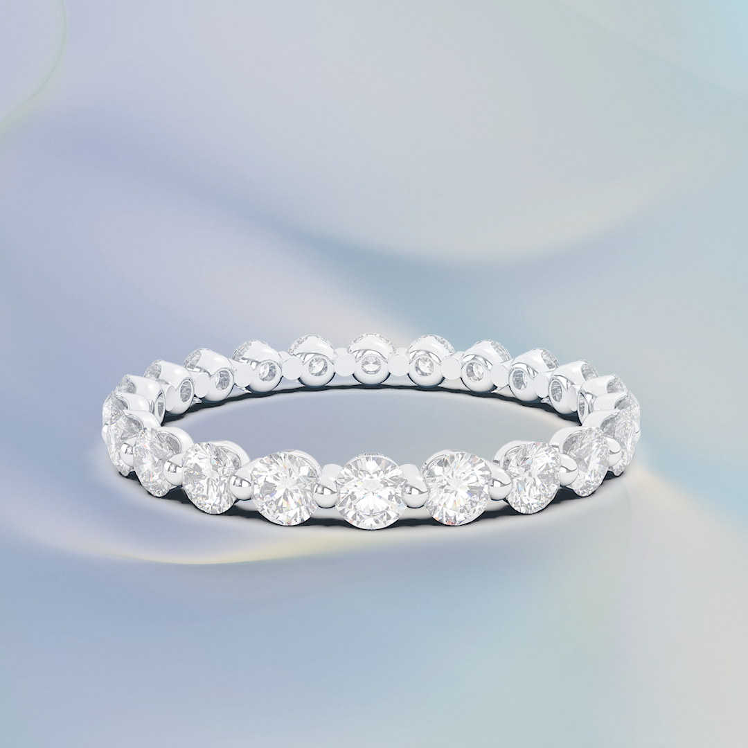 Floating Diamond Eternity Ring