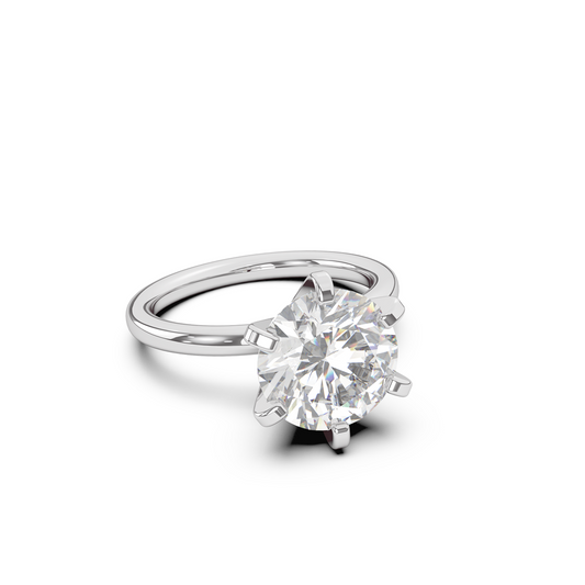 Classic Six-Prong Solitaire Engagement Ring